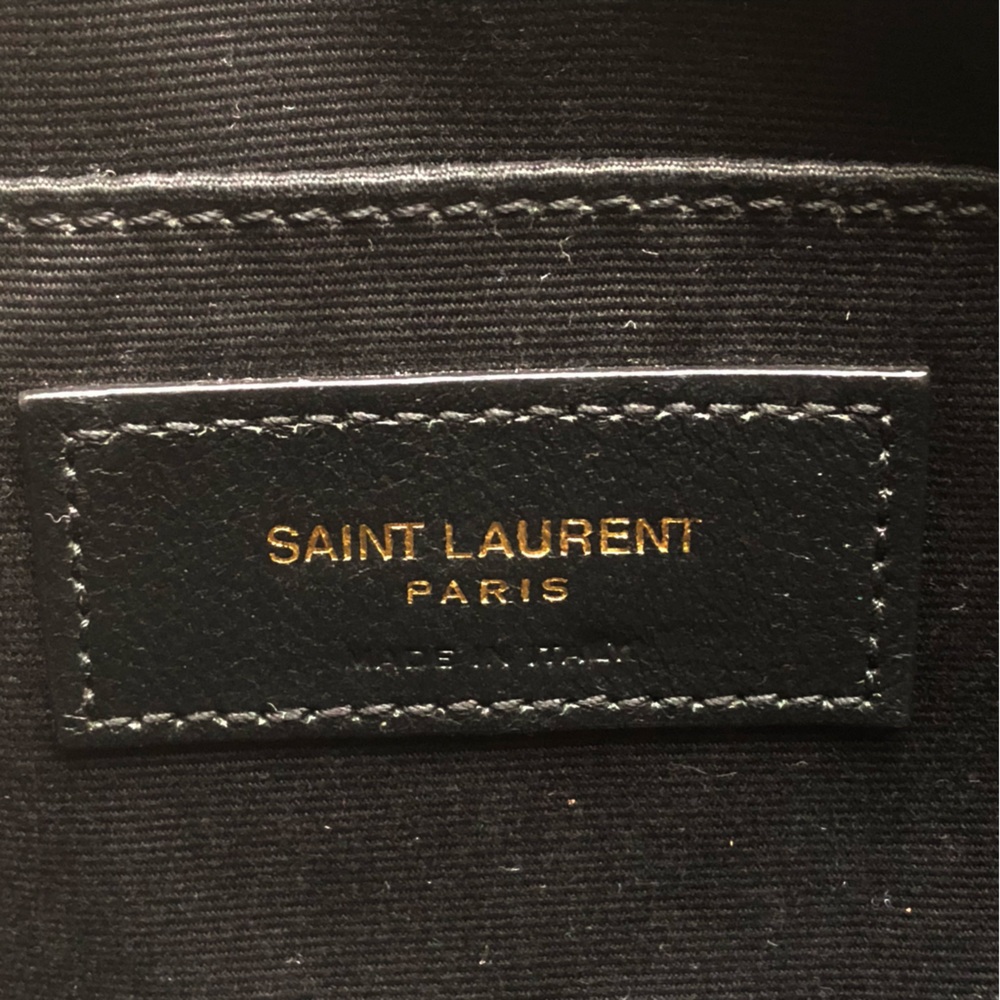 Saint Laurent Cream Quilted Leather Crossbody Camera Bag with Gold YSL - Picture 15 of 16